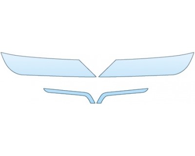 PAINT PROTECTION KIT - 2014 CHEVROLET IMPALA LTZ  HEADLIGHTS FOG LIGHTS - PRECUT PPF CLEAR BRA WRAP