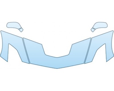 PAINT PROTECTION KIT - 2019 CHEVROLET CORVETTE Z06  HOOD FENDERS MIRRORS (24 INCH) - PRECUT PPF CLEAR BRA WRAP