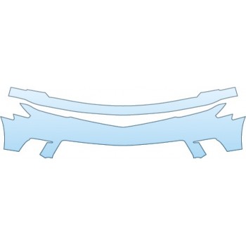 PAINT PROTECTION KIT - 2015 CHEVROLET CAMARO Z28  MID BUMPER - PRECUT PPF CLEAR BRA WRAP