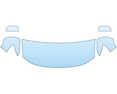PAINT PROTECTION KIT - 2015 CHEVROLET COLORADO BASE  HOOD FENDERS MIRRORS (24 INCH) - PRECUT PPF CLEAR BRA WRAP