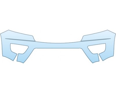 PAINT PROTECTION KIT - 2015 CHEVROLET COLORADO BASE  BUMPER (LESS SEAMS) - PRECUT PPF CLEAR BRA WRAP