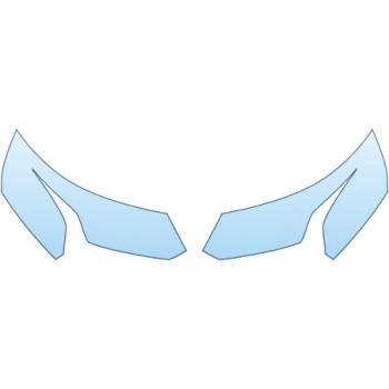 PAINT PROTECTION KIT - 2015 CHEVROLET CITY EXPRESS LS  HEADLIGHTS - PRECUT PPF CLEAR BRA WRAP