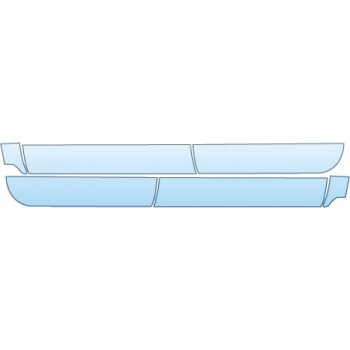 PAINT PROTECTION KIT - 2015 CHEVROLET SILVERADO 1500 LT CREW CAB DOORS - PRECUT PPF CLEAR BRA WRAP