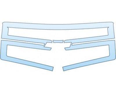 PAINT PROTECTION KIT - 2015 CHEVROLET SILVERADO 1500 LT CREW CAB GRILLE - PRECUT PPF CLEAR BRA WRAP