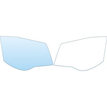 PAINT PROTECTION KIT - 2012 DODGE GRAND CARAVAN EXPRESS  HEADLIGHTS KIT - PRECUT PPF CLEAR BRA WRAP