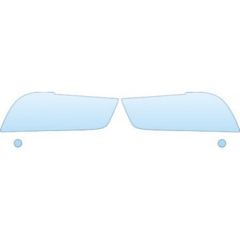 PAINT PROTECTION KIT - 2013 DODGE CHARGER SRT8  HEADLIGHTS FOGLIGHTS KIT - PRECUT PPF CLEAR BRA WRAP