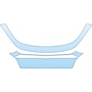 PAINT PROTECTION KIT - 2013 DODGE DART SXT  UPPER BUMPER KIT - PRECUT PPF CLEAR BRA WRAP