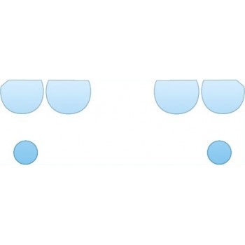 Precut PPF Kit – Clear Bra Paint Protection Film PAINT PROTECTION KIT - 2014 DODGE CHALLENGER SXT HEADLIGHTS FOG LIGHTS - PRECUT PPF CLEAR BRA WRAP