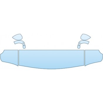 Precut PPF Kit – Clear Bra Paint Protection Film PAINT PROTECTION KIT - 2014 DODGE CHALLENGER SXT STANDARD HOOD FENDER MIRRORS - PRECUT PPF CLEAR BRA WRAP