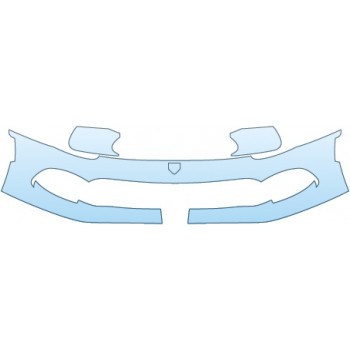 PAINT PROTECTION KIT - 2015 DODGE VIPER SRT BASE BUMPER(30 INCH) - PRECUT PPF CLEAR BRA WRAP