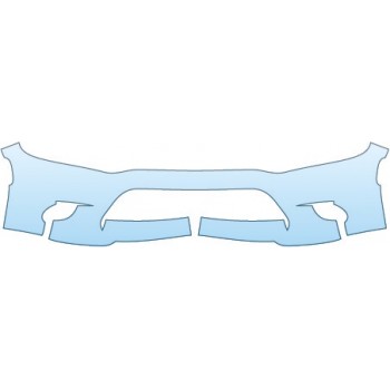 PAINT PROTECTION KIT - 2015 DODGE CHARGER SRT 392  LOWER BUMPER - PRECUT PPF CLEAR BRA WRAP