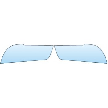 PAINT PROTECTION KIT - 2014 DODGE CHARGER SE AND SXT  HEADLIGHTS - PRECUT PPF CLEAR BRA WRAP