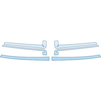 PAINT PROTECTION KIT - 2014 DODGE CHARGER SRT8  GRILLE - PRECUT PPF CLEAR BRA WRAP