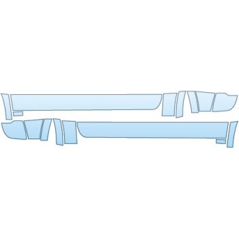 PAINT PROTECTION KIT - 2015 DODGE RAM 1500 LARAMIE DOORS (CREW CAB WITH FLARES) - PRECUT PPF CLEAR BRA WRAP