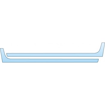 PAINT PROTECTION KIT - 2015 DODGE RAM 1500 TRADESMAN ROCKERS (CREW CAB) - PRECUT PPF CLEAR BRA WRAP