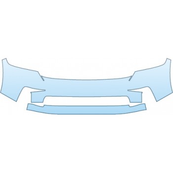 PAINT PROTECTION KIT - 2015 DODGE RAM 1500 SPORT BUMPER(SPORT) - PRECUT PPF CLEAR BRA WRAP