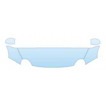 PAINT PROTECTION KIT - 2012 FIAT 500 SPORT  HOOD FENDER MIRRORS KIT - PRECUT PPF CLEAR BRA WRAP