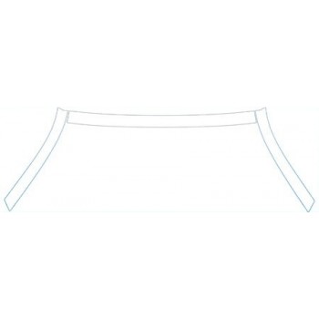 PAINT PROTECTION KIT - 2012 FIAT 500 POP  ROOF A-PILLARS KIT - PRECUT PPF CLEAR BRA WRAP