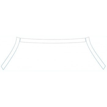 PAINT PROTECTION KIT - 2012 FIAT 500 POP  ROOF A-PILLARS(WITH SUNROOF) KIT - PRECUT PPF CLEAR BRA WRAP