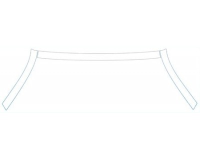 PAINT PROTECTION KIT - 2012 FIAT 500 SPORT  ROOF A-PILLARS(WITH SUNROOF) KIT - PRECUT PPF CLEAR BRA WRAP