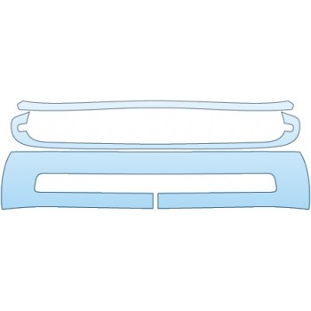 PAINT PROTECTION KIT - 2015 FIAT 500L TREKKING  GRILLE (TREKKING) - PRECUT PPF CLEAR BRA WRAP