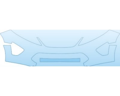 PAINT PROTECTION KIT - 2011 FORD FIESTA SEDAN S BUMPER(30 INCH) KIT - PRECUT PPF CLEAR BRA WRAP