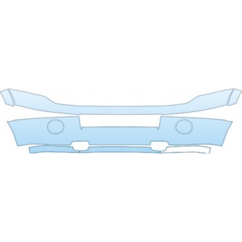 PAINT PROTECTION KIT - 2013 FORD EXPIDITION BASE  BUMPER(WITHOUT SENSORS) KIT - PRECUT PPF CLEAR BRA WRAP