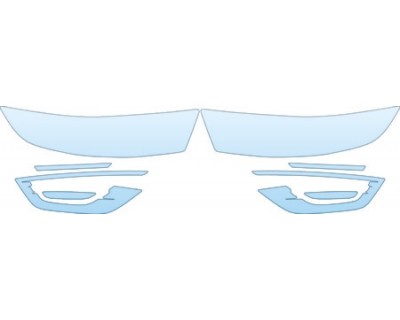 PAINT PROTECTION KIT - 2013 FORD TAURUS SHO  HEADLIGHTS FOG LIGHTS KIT - PRECUT PPF CLEAR BRA WRAP