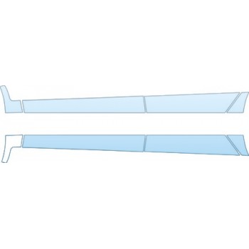 PAINT PROTECTION KIT - 2013 FORD FUSION SE HYBRID  DOORS (LOWER DOOR AREA) KIT - PRECUT PPF CLEAR BRA WRAP