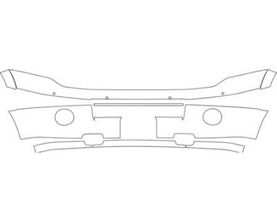 2013 FORD EXPIDITION XLT  Bumper(with Plate Cut Out Senors) Kit