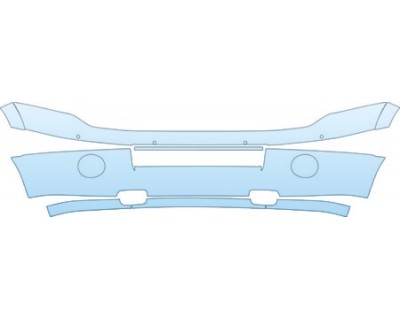 PAINT PROTECTION KIT - 2013 FORD EXPIDITION BASE  BUMPER(WITH SENSORS) KIT - PRECUT PPF CLEAR BRA WRAP