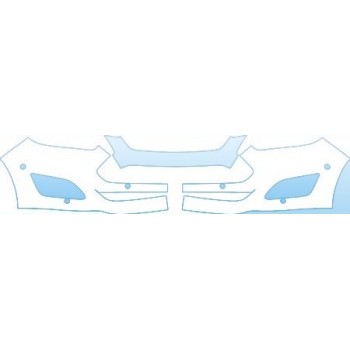 PAINT PROTECTION KIT - 2013 FORD C-MAX HYBRID SE  BUMPER(WITH SENSORS) KIT - PRECUT PPF CLEAR BRA WRAP
