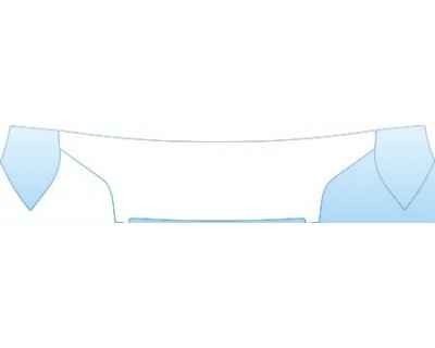 PAINT PROTECTION KIT - 2013 FORD TRANSIT CONNECT XLT WAGON PREMIUM  HOOD FENDER KIT - PRECUT PPF CLEAR BRA WRAP