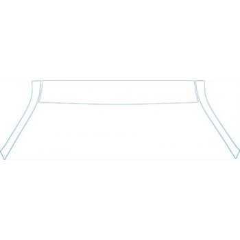 PAINT PROTECTION KIT - 2013 FORD MUSTANG BOSS 302 BASE ROOF A-PILLAR KIT - PRECUT PPF CLEAR BRA WRAP