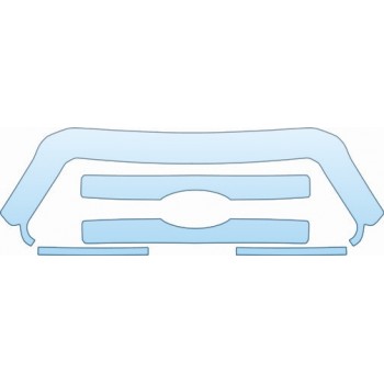 PAINT PROTECTION KIT - 2013 FORD F450 - SUPER DUTY KING RANCH  GRILLE - PRECUT PPF CLEAR BRA WRAP