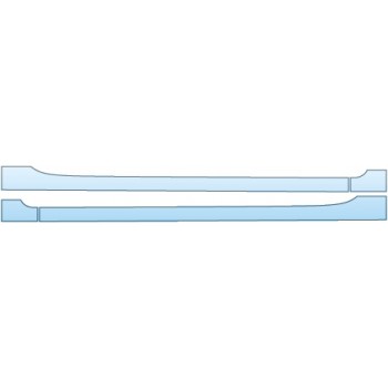 PAINT PROTECTION KIT - 2014 FORD FIESTA TITANIUM  ROCKERS - PRECUT PPF CLEAR BRA WRAP