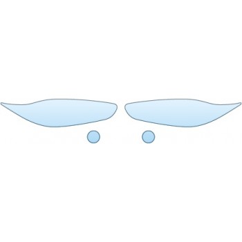 PAINT PROTECTION KIT - 2015 FORD FIESTA TITANIUM  HEADLIGHTS FOG LIGHTS - PRECUT PPF CLEAR BRA WRAP