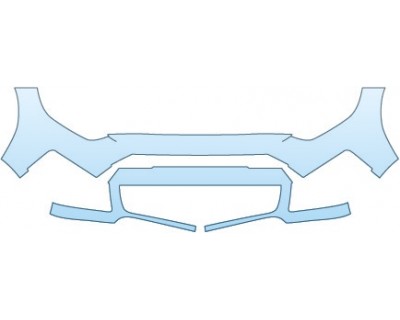 PAINT PROTECTION KIT - 2015 FORD MUSTANG GT ROUSH BUMPER - PRECUT PPF CLEAR BRA WRAP