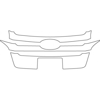 2014 FORD EDGE SE  Grille With Plate Cut-out