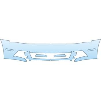 PAINT PROTECTION KIT - 2014 FORD MUSTANG GT PREMIUM CONVERTIBLE BUMPER - PRECUT PPF CLEAR BRA WRAP