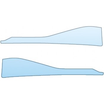 PAINT PROTECTION KIT - 2014 FORD EXPEDITION XLT LE RUNNING BOARD FRONT CAP (EL) - PRECUT PPF CLEAR BRA WRAP