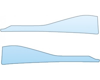 PAINT PROTECTION KIT - 2014 FORD EXPEDITION XLT LE RUNNING BOARD FRONT CAP (EL) - PRECUT PPF CLEAR BRA WRAP