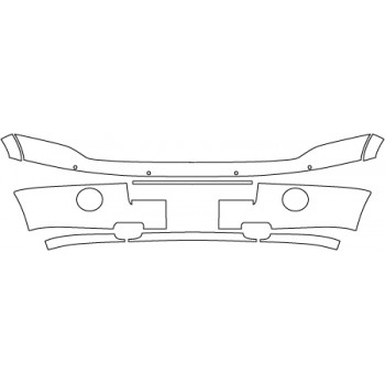 2014 FORD EXPEDITION XLT BASE Bumper(with Plate Cut Out Senors)