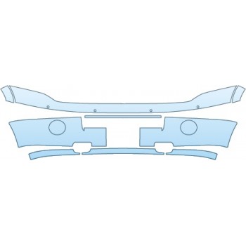 Precut PPF Kit – Clear Bra Paint Protection Film PAINT PROTECTION KIT - 2014 FORD EXPEDITION XLT LE BUMPER(WITH PLATE CUT OUT SENORS) - PRECUT PPF CLEAR BRA WRAP