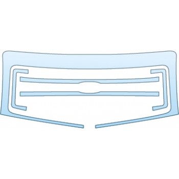 PAINT PROTECTION KIT - 2014 FORD F-150 XLT REGULAR CAB GRILLE - PRECUT PPF CLEAR BRA WRAP