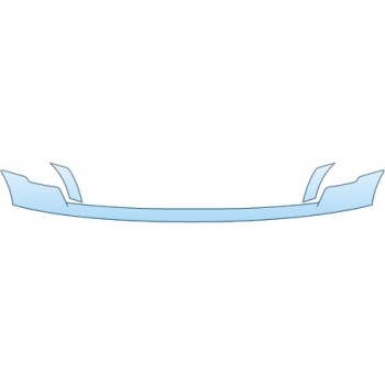 PAINT PROTECTION KIT - 2014 FORD F-150 XLT REGULAR CAB UPPER BUMPER - PRECUT PPF CLEAR BRA WRAP