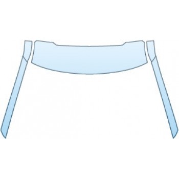 PAINT PROTECTION KIT - 2017 FORD EXPLORER BASE  ROOF A-PILLARS (WITH SUN ROOF) - PRECUT PPF CLEAR BRA WRAP