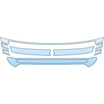 PAINT PROTECTION KIT - 2014 FORD EXPLORER LIMITED  GRILLE - PRECUT PPF CLEAR BRA WRAP