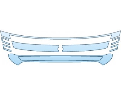 PAINT PROTECTION KIT - 2015 FORD EXPLORER SPORT  GRILLE - PRECUT PPF CLEAR BRA WRAP