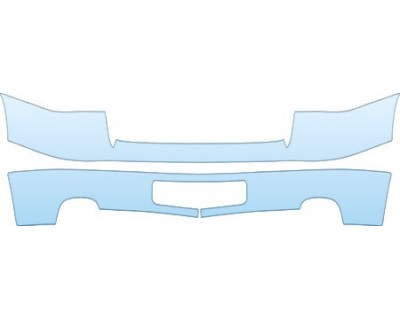 PAINT PROTECTION KIT - 2011 GMC SIERRA 3500HD DENALI BUMPER(DENALI) KIT - PRECUT PPF CLEAR BRA WRAP